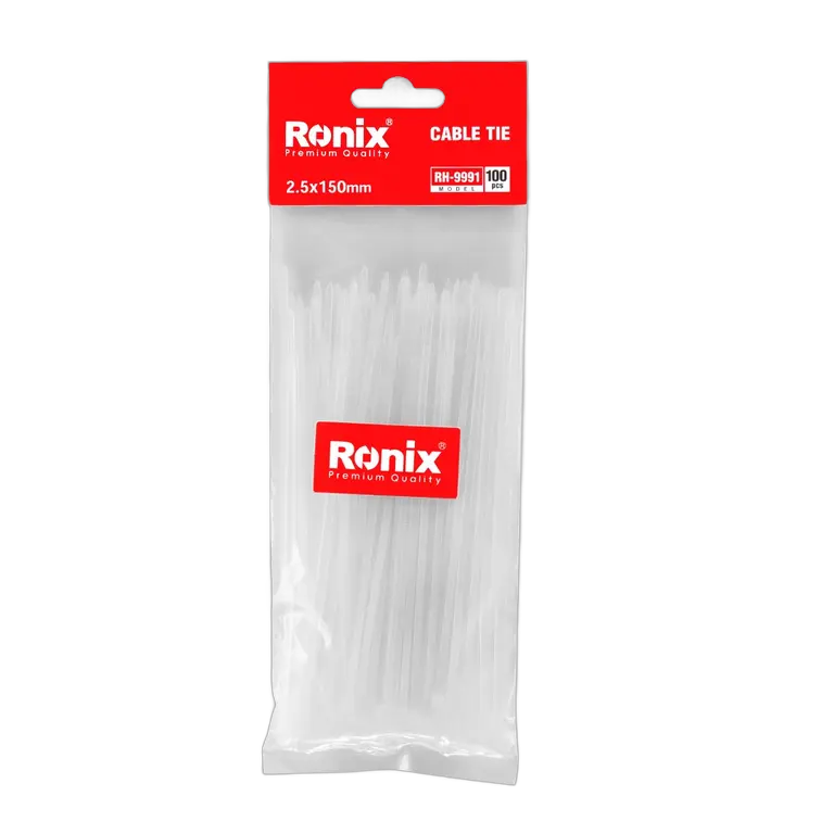 kit 100 Abraçadeiras Nylon 150 x 2,5 mm Ronix RH-9991