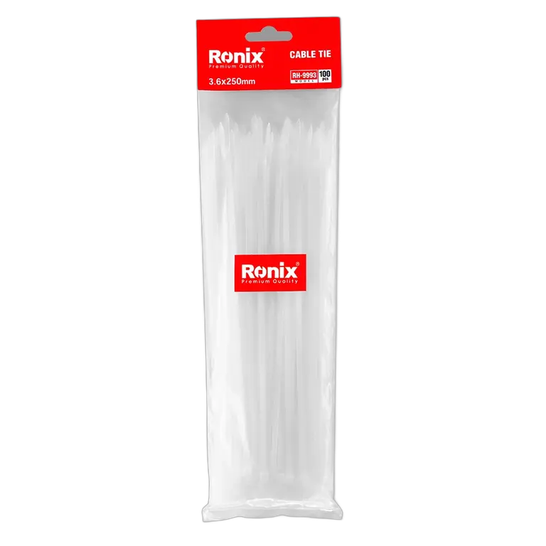 Kit 100 Abraçadeiras Nylon 250 x 3,6 mm Ronix RH-9993