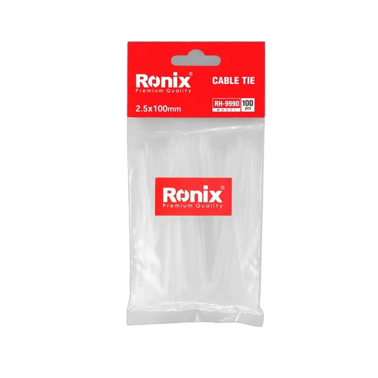 Kit 100 Abraçadeiras Nylon 100 x 2,5 mm Ronix RH-9990