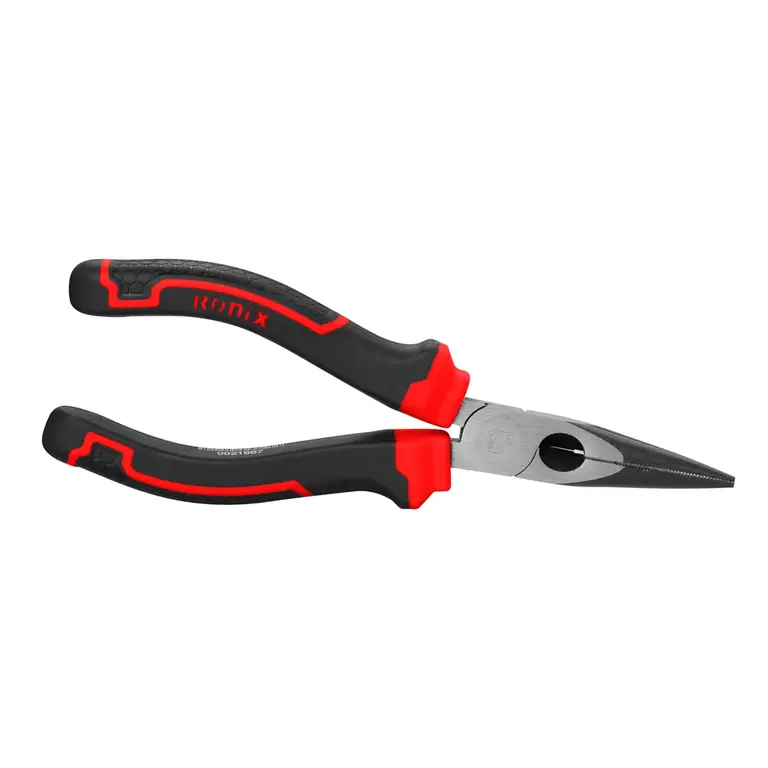Alicate De Bico Meia Cana Reto 8'' Maxi Series Ronix Rh-1368