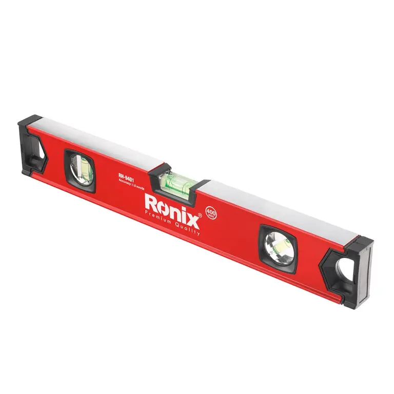 Nível De Alumínio 400mm 3 Bolhas Ronix Rh-9401
