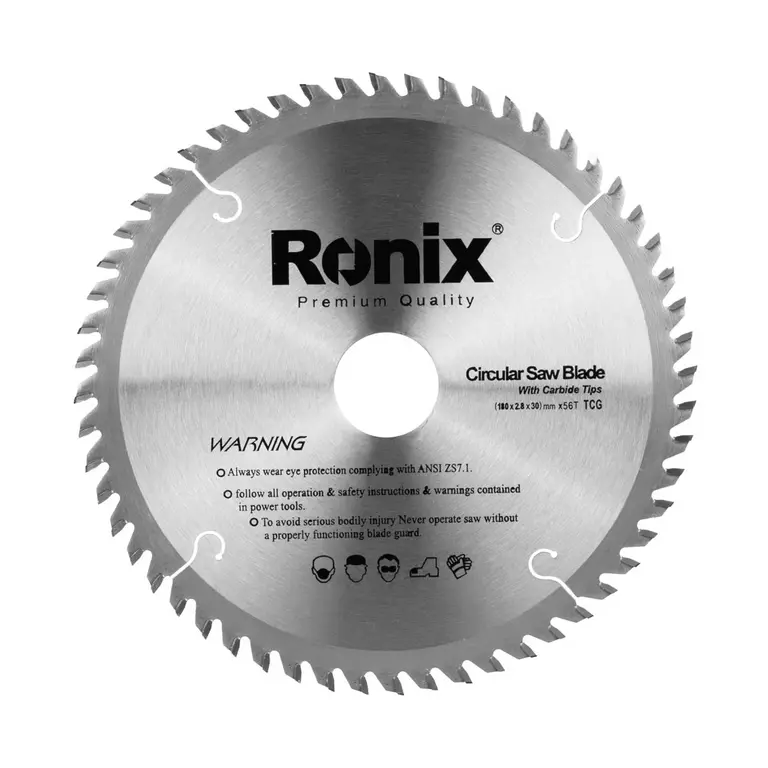 Disco De Serra Circular Mdf 180mm 56 Dentes Ronix Rh-5104